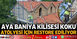 Aya Baniya Kilisesi Koku Atölyesi için restore ediliyor