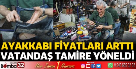 Ayakkabı fiyatları artınca vatandaş tamire yöneldi