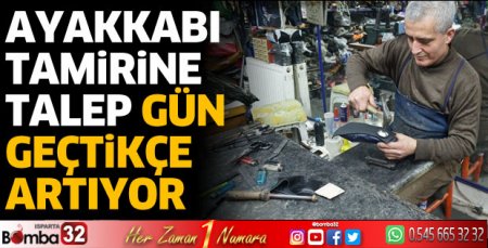 Ayakkabı tamirinde artış var