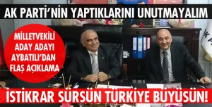 AYBATILI HÜKÜMETİN HİZMETLERİNİ ANLATTI