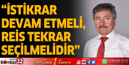 Aydemir: İstikrar devam etmeli, Reis tekrar seçilmelidir