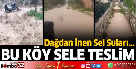 Aydoğmuş Köyü'ne sel vurdu