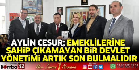 Aylin Cesur'dan Emekliler Derneği'ne ziyaret