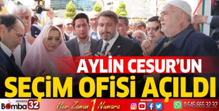 Aylin Cesur'un Seçim Ofisi Açıldı