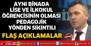 AYNI BİNADA LİSE VE İLKOKUL ÖĞRENCİSİNİN OLMASI PEDAGOJİK YÖNDEN SIKINTILI