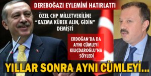 AYNI CÜMLEYİ KURDULAR!