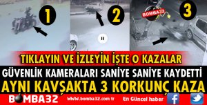AYNI KAVŞAKTA 1 AY İÇİNDE 3 KAZA