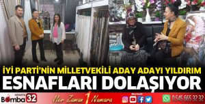 Ayşe Yıldırım esnafları geziyor