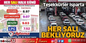 AYTEMİZE BEKLİYORUZ HER SALI HALK GÜNÜ İNDİRİM