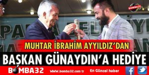 AKYILDIZ’DAN BAŞKANA HEDİYE