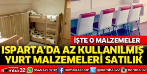 AZ KULLANILMIŞ YURT MALZEMELERİ SATILIK