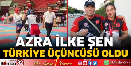Azra İlke Şen Türkiye üçüncüsü oldu