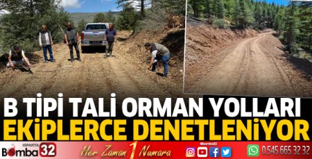 B tipi tali orman yolları ekiplerce denetleniyor