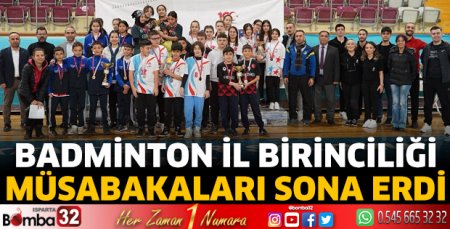 Badminton İl Birinciliği müsabakaları sona erdi