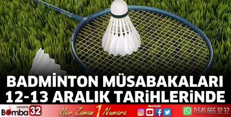 Badminton müsabakaları duyurusu 