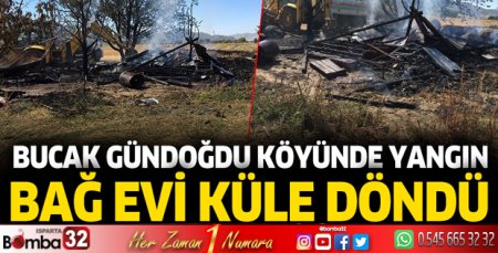 Bağ evi küle döndü