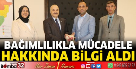 Bağımlılıkla mücadele hakkında bilgi verdi