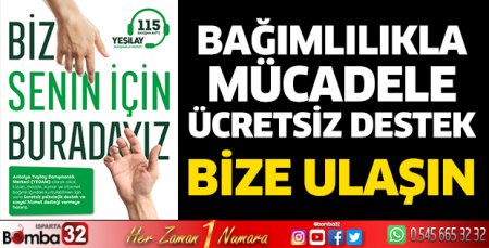 Bağımlılıkla mücadelede ücretsiz destek