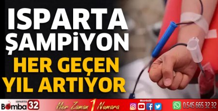 Bağış şampiyonu Isparta
