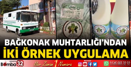 Bağkonak Muhtarlığı'ndan iki örnek uygulama