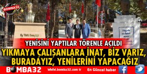 BAĞKONAK'TA ATATÜRK BÜSTÜ YENİLENDİ