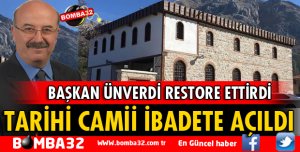 BAHÇE CAMİİ RESTORE EDİLDİ