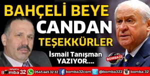 BAHÇELİ BEYE CANDAN TEŞEKKÜRLER