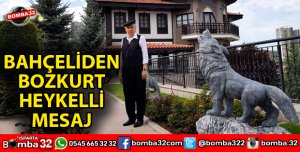 BAHÇELİDEN BOZKURT HEYKELLİ MESAJ