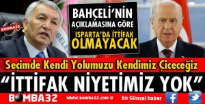 BAHÇELİ'DEN FLAŞ AÇIKLAMA: İTTİFAK NİYETİMİZ YOK