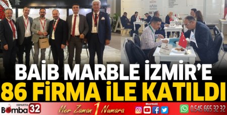 BAİB Marble İzmir’e 86 firma ile katıldı