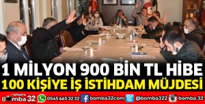 BAKA'DAN 1 MİLYON 900 BİN TL'LİK PROJE HİBESİ