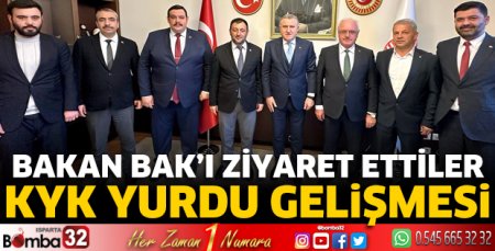 Bakan Bak’ı ziyaret ettiler