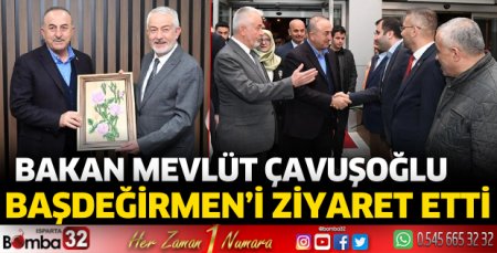 Bakan Çavuşoğlu'ndan Başdeğirmen'e ziyaret