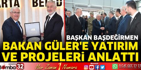 Bakan Güler'e yatırım ve projeleri anlattı