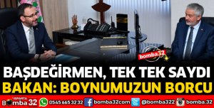 BAKAN KASAPOĞLU BELEDİYEYİ ZİYARET ETTİ