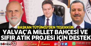 Bakan Kurum'dan Yalvaç'ta Millet Bahçesi ve Sıfır Atık projesine destek 
