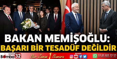 Bakan Memişoğlu: Başarı bir tesadüf değildir