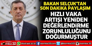 Bakan Selçuk'tan özür paylaşımı