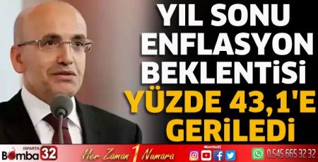 Bakan Şimşek: Yıl sonu enflasyon beklentisi yüzde 43,1'e geriledi