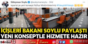 Bakan Soylu'dan Isparta paylaşımı