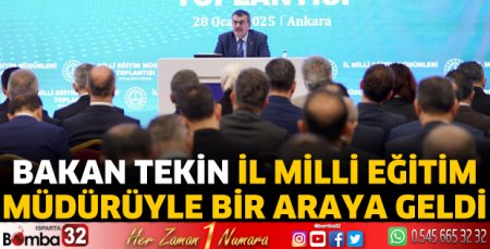 Bakan Tekin İl Milli Eğitim Müdürüyle bir araya geldi