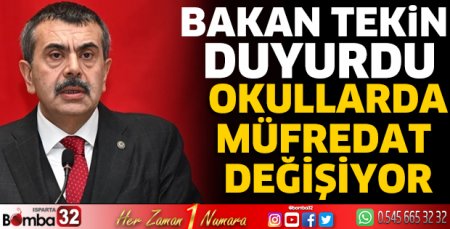 Bakan Tekin yeni müfredatın detaylarını paylaştı