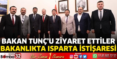 Bakan Tunç'u ziyaret ettiler