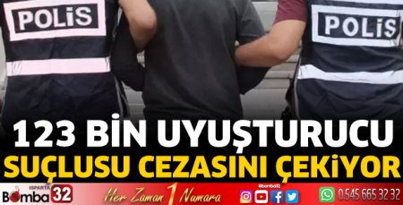 Bakan Yerlikaya: 123 bin uyuşturucu suçlusu cezasını çekiyor