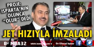 BAKANDAN JET HIZIYLA İMZA!