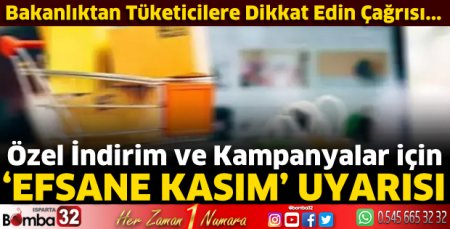 Bakanlıktan Efsane Kasım uyarısı