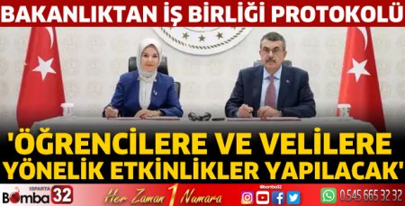 Bakanlıktan iş birliği protokolü
