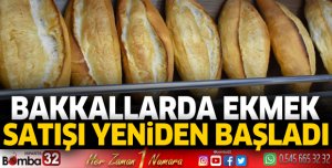 Bakkallarda ekmek satışı yeniden başladı