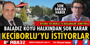 BALADIZ KÖYÜ HALKI KEÇİBORLU'YA BAĞLANMAK İSTİYOR