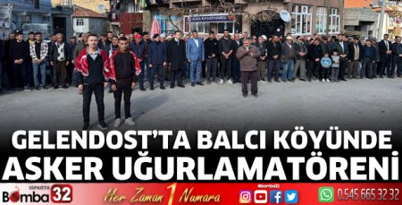 Balcı Köyü'nde askere gidecek gençlere uğurlama 